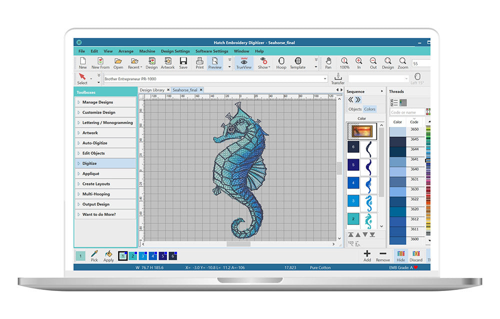 Hatch 2 Embroidery Software Lifetime License (Instant Download)